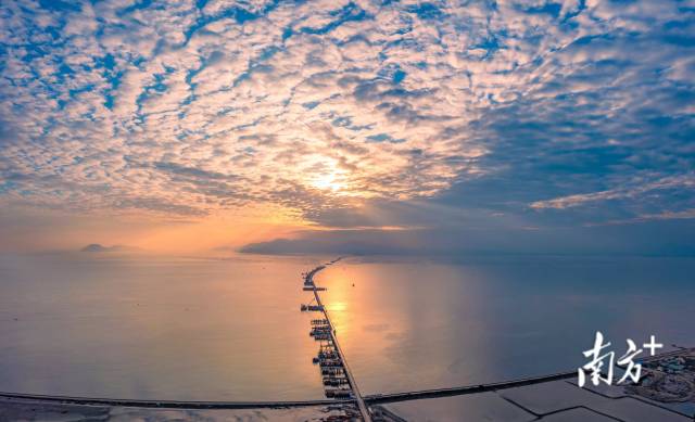 夕阳西下，一条“跨海巨龙”骨架初显?；泼┖？绾Ｍǖ懒又楹：徒牛?024年建成通车。  