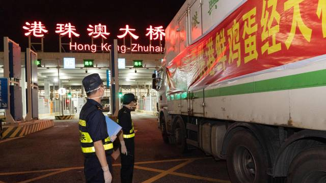 上半年经港珠澳大桥供港农产品同比增逾五成