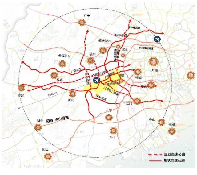 机场周边规划高速公路网