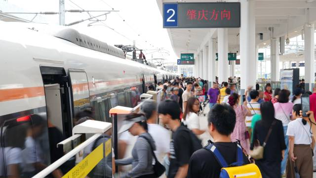 突破客流千万大关！广肇、广惠城际“四线”贯通后客流明显攀升