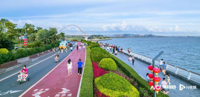 东莞滨海湾新区拥有优美的自然生态，图为交椅湾东海岸的美景。