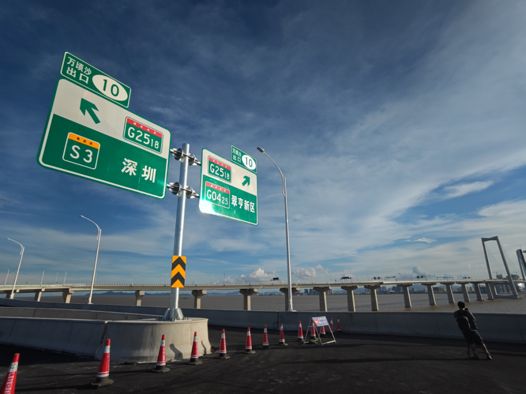深中通道南沙线将于10月正式通车！