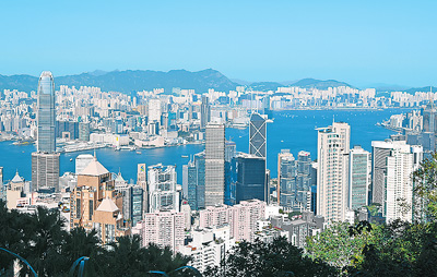 图为香港城市风光