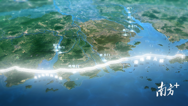 “珠江八门”示意图。