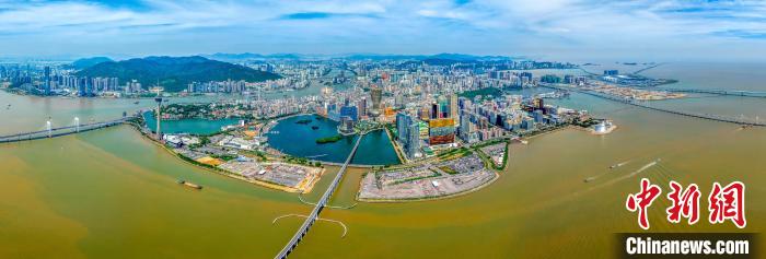 2024年10月24日，航拍下的澳门半岛。(资料照片) 澳门特区政府新闻局供图
