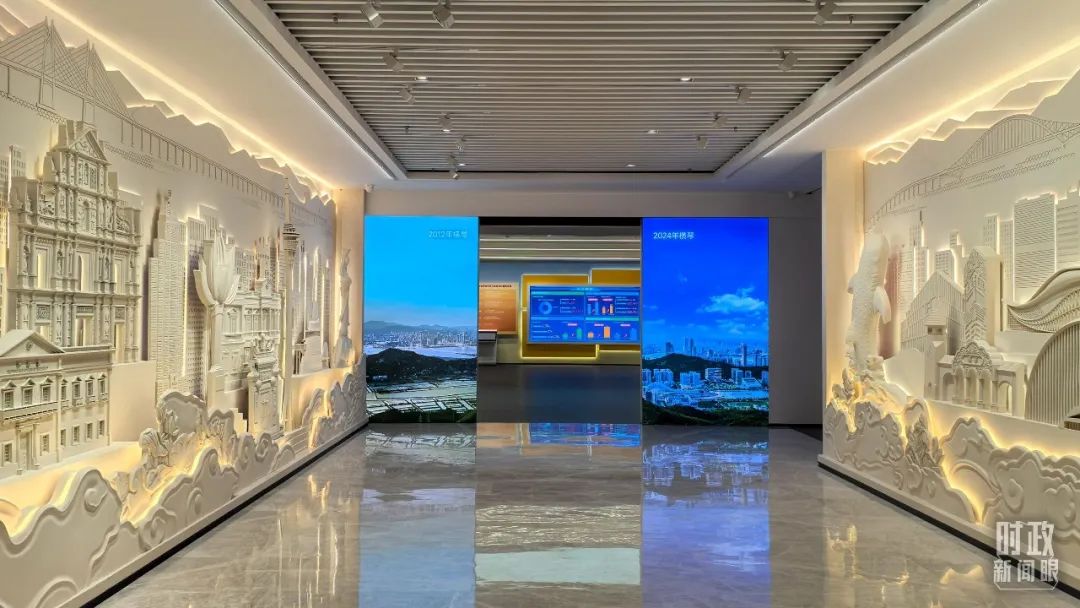 △“琴澳和鸣——横琴粤澳深度合作区建设主题展”。（总台央广记者潘毅拍摄）