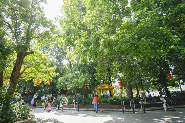 肇庆端州区人均公园面积位居全省前列?；朴叫?摄 肇庆端州区人均公园面积位居全省前列?；朴叫?摄
