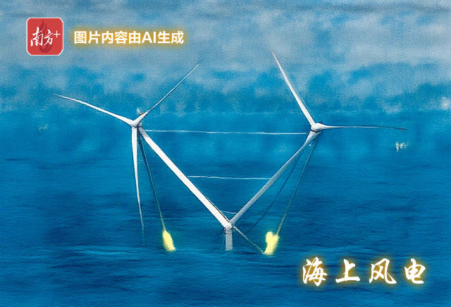 全球单体容量最大的漂浮式风电平台“明阳天成号”正式投运。
