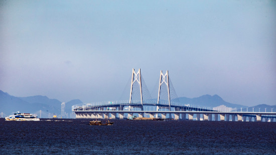 联通粤港澳大湾区的港珠澳大桥。图片来源：南方日报