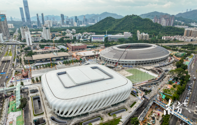 迎接“十五运”，深圳多个文体场馆升级“新皮肤”。南方+记者 朱洪波 摄