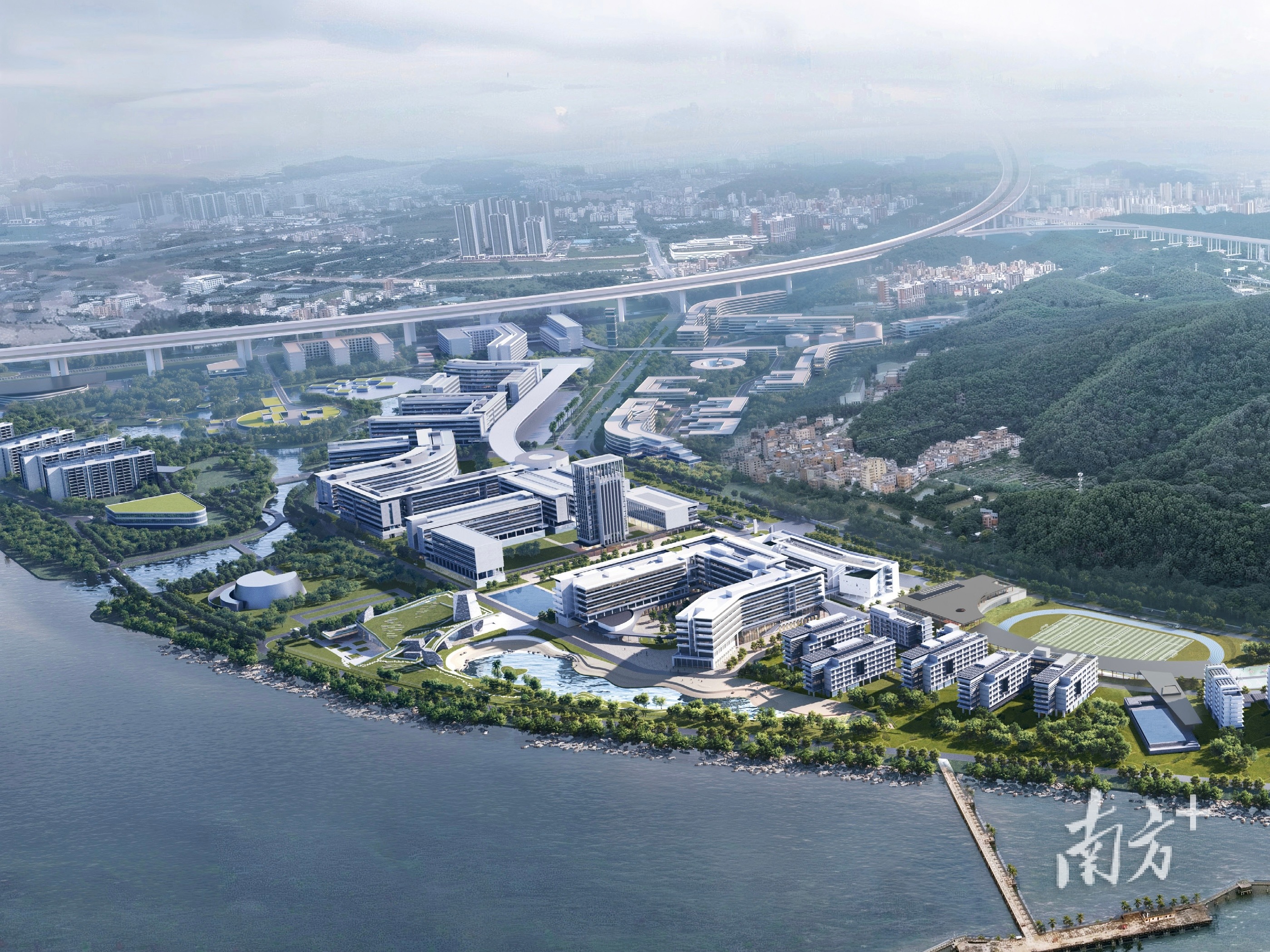 大湾区大学（滨海湾校区）效果图