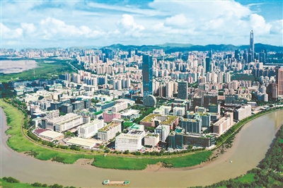  俯瞰河套深港科技创新合作区深圳园区。新华社记者 梁旭 摄