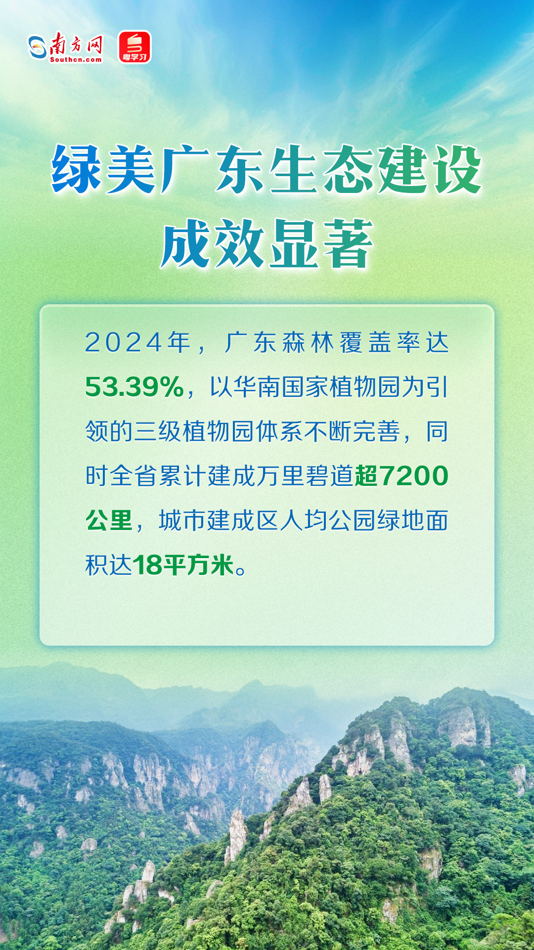 绿美广东生态建设成效显著