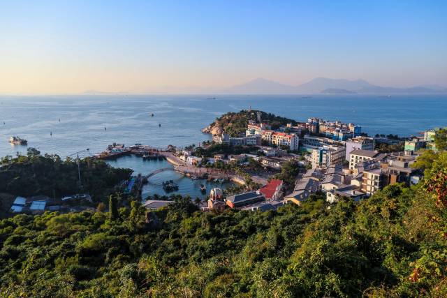 美丽的桂山岛。