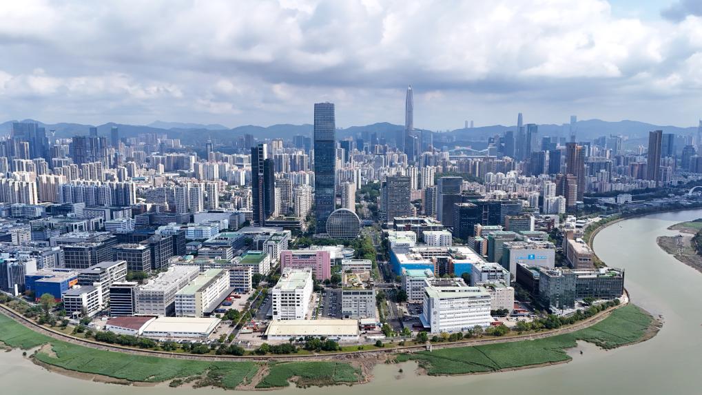  河套深港科技创新合作区（无人机照片，4月24日摄）。新华社记者 梁旭 摄