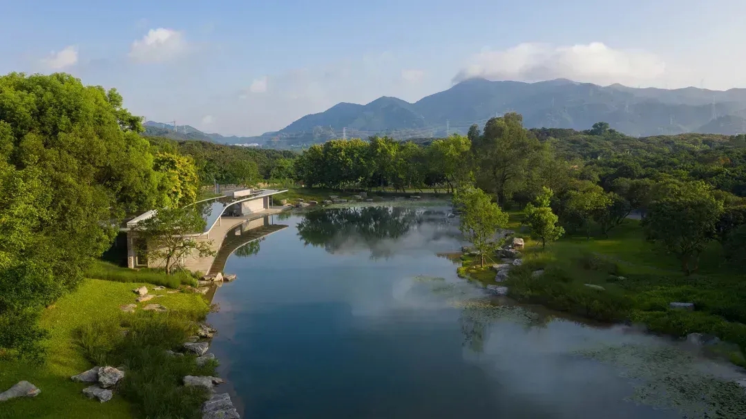 环西丽湖碧道示范段。图源：项目设计单位
