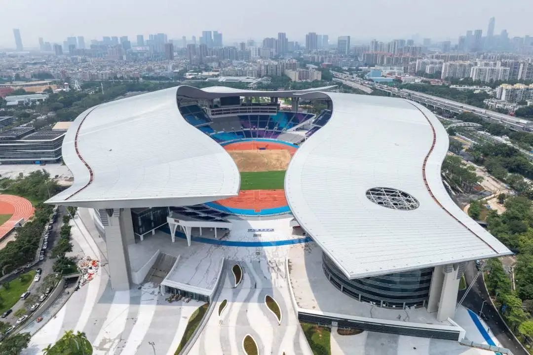 广东省奥林匹克体育中心田径场外立面