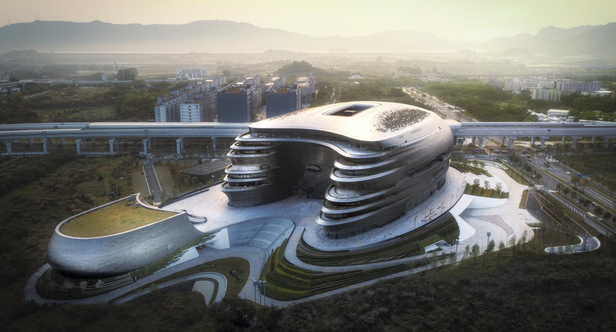  位于深圳光明科学城核心位置的深圳科学技术馆。