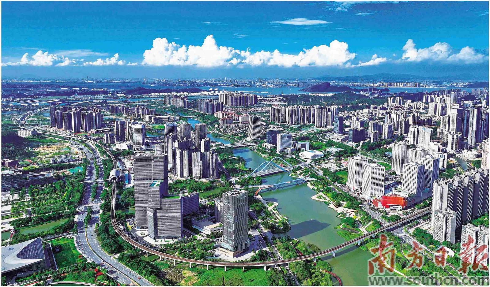 广州南沙蕉门河中心区。本版摄影：刘伟