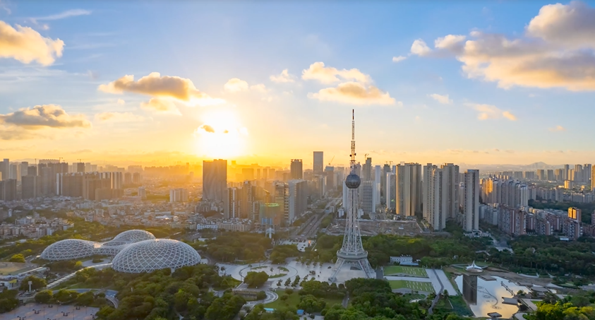 禅城区文华公园晨景。图源：禅城区发展和改革局