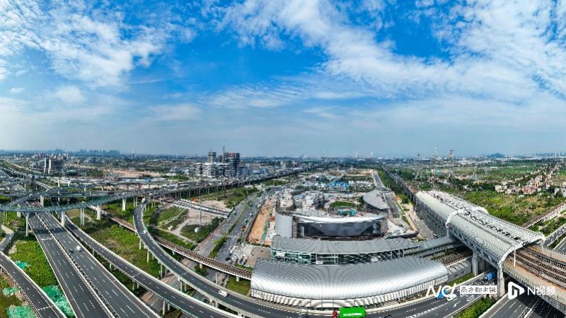 南沙庆盛TOD项目航拍图。通讯员刘伟摄