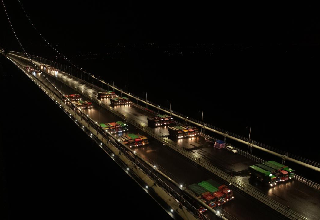 2019年3月12日，坭洲水道桥完成荷载试验。3月14日，大沙水道桥顺利完成动静态荷载试验，两座主桥通过"体检”,标志着大桥建设符合设计要求和相关规范要求。